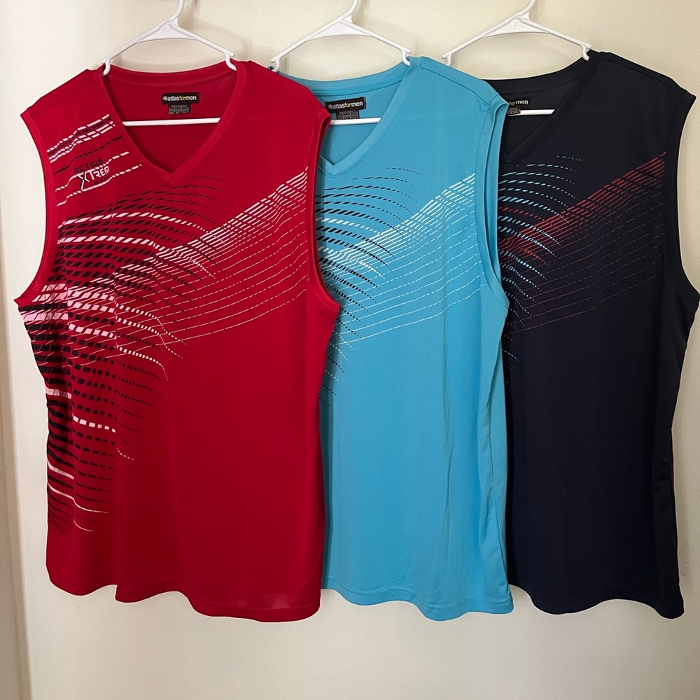 (3) NWOT Atlas for Men Athletic Sleeveless Tank 3X